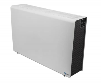 XROOM-100, Bez topení, Tepelný rekuperátor, Předehřev, Čidlo CO2, Bílá barva (RAL9003)